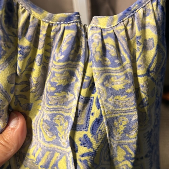 Parker Blue and Yellow Patterned Romper m - Picture 4 of 5